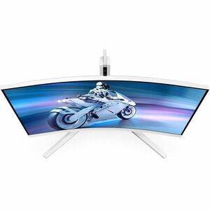 Evnia 32M2C5501 32" Class WQHD Curved Screen Gaming LED Monitor - 16:9 - White - 80 cm (31.5") Viewable - Fast Vertical Al