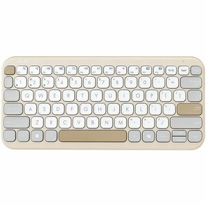 Asus Marshmallow KW100-OM-CP Keyboard - Wireless Connectivity - Oat Milk - Scissors Keyswitch - Bluetooth - 5 - 10 m (393.