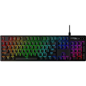 HyperX Alloy Origins Rugged Gaming Keyboard - Cable Connectivity - USB Type C Interface - RGB LED - English (US) - Black -