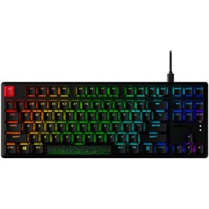 HyperX Alloy Origins Core PBT Gaming Keyboard - Compact - Cable Connectivity - USB Interface - RGB LED - Membrane/Mechanic