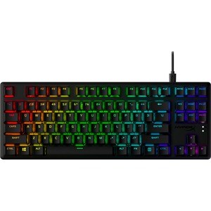 HyperX Alloy Origins Core PBT Gaming Keyboard - Full-size - Cable Connectivity - USB Type C Interface - RGB LED - English 