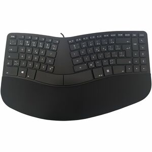 Matias Sculpted Ergonomic Wired Keyboard for PC - Cable Connectivity - USB Type C Interface - Windows - PC - Scissors Keys