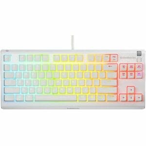 TECLADO STEELSERIES APEX 3 TKL COM FIO BRANCO