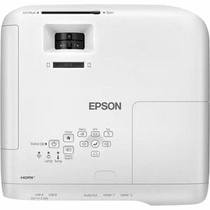 Epson EB-FH54 3LCD Projector - 16:9 - Ceiling Mountable, Desktop, Portable - White - High Dynamic Range (HDR) - Front, Cei