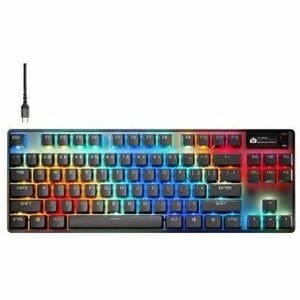 TECLADO STEELSERIES APEX PRO TKL GEN 3 - US PRETO COM FIO