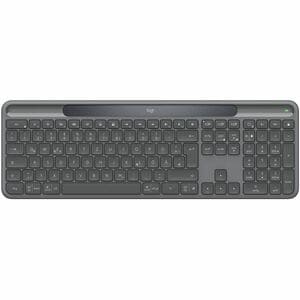 Logitech Signature Slim Solar+ K980 Keyboard - Full-size - Wireless Connectivity - USB Type C Interface - German - QWERTY 