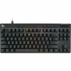 Logitech G PRO X TKL RAPID 游戏键盘 - 袖珍的 - 电缆 连接 - USB 接口 - RGB LED - QWERTY 布局 - 黑 - 磁力 按键开关 - 87 Key(s) - 游戏模式 热键 - Windows
