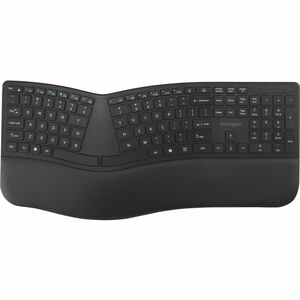 Kensington Pro Fit Ergo KB680 EQ Rechargeable Keyboard - Wireless Connectivity - Bluetooth/RF - Full-size - 5.4 - 2.40 GHz