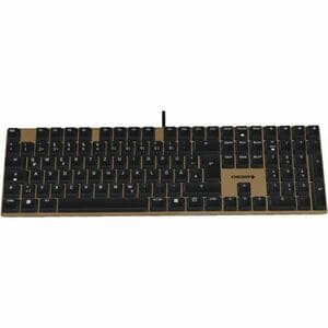 CHERRY MX3950 Gaming Keyboard - Full-size - Cable Connectivity - USB Type A Interface - Spanish - QWERTY Layout - Bronze -