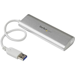 StarTech.com USB Hub - USB - External - Silver, White - 4 Total USB Port(s) - 4 USB 3.0 Port(s)