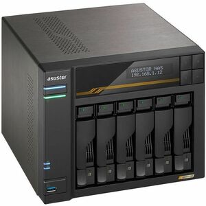 ASUSTOR LOCKERSTOR 6 Gen3 AS6806T SAN/NAS Storage System - Ryzen Embedded V3C14 Quad-core (4 Core) 2.30 GHz - 6 x HDD Supp