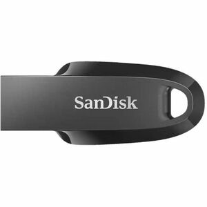SanDisk Ultra Curve SDCZ550-064G-I35 64 GB USB 3.2 (Gen 1), USB 3.0, USB 2.0 Flash Drive - Black - 100 MB/s Read Speed - 5