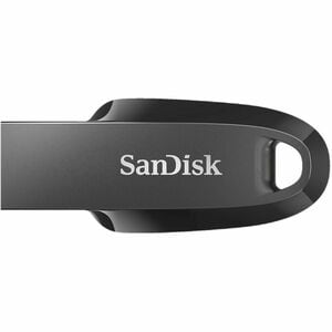 SanDisk Ultra Curve SDCZ550-256G-I35 256 GB USB 3.2 (Gen 1), USB 3.0, USB 2.0 Flash Drive - Black - 100 MB/s Read Speed - 
