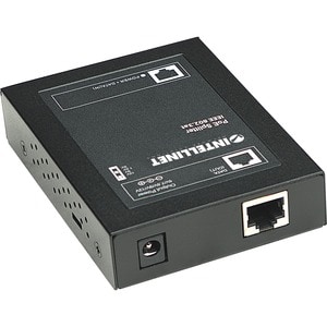 Power over Ethernet (PoE+) Splitter, IEEE802.3at, 5, 7.5, 9 or 12 V DC output voltage - 12 V DC, 4 A Output - 1 x 10/100Ba
