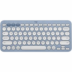 Logitech Pebble Keys 2 K380s 键盘 - 袖珍的 - 无线 连接 - USB 接口 - 英文（美国） - QWERTY 布局 - 蓝 - Bluetooth/RF - 10 m - 2.40 GHz - 台式机, 搜索