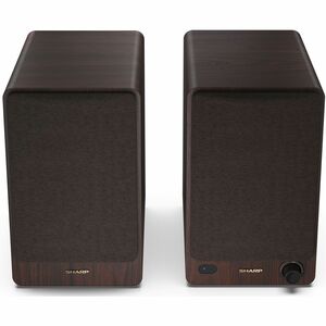 Sharp 2-WegeRegal-Lautsprecher Lautsprecher - 60 W RMS - Braun - Bluetooth - Kabellose Lautsprecher