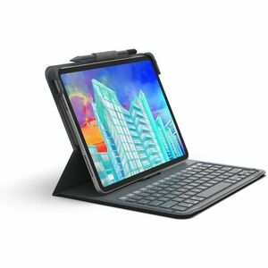 Housse/Clavier ZAGG Messenger Folio 2 - Folio Style pour 27,7 cm (10,9") Apple iPad (10e génération) Tablette - Charbon