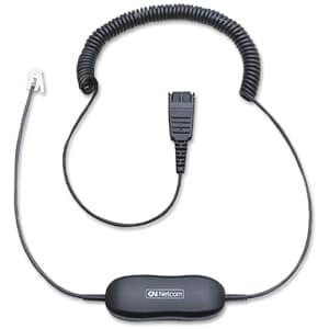 Jabra GN1200 Smart Universal Coiled Cable - 6.60 ft Data Transfer Cable - First End: 1 x Quick Disconnect - Second End: 1 