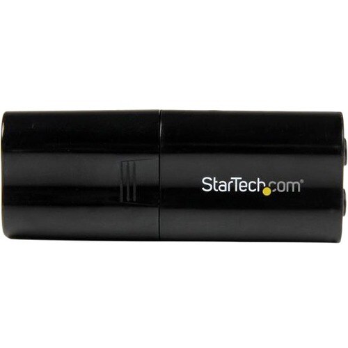 StarTech.com Tarjeta de Sonido Estéreo USB Externa Adaptador Convertidor - Negro - Negro