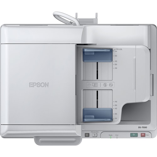 Epson WorkForce DS-7500N Flatbed Scanner - 1200 dpi Optical - 48-bit Color - 40 ppm (Mono) - 40 ppm (Color) - Duplex Scann