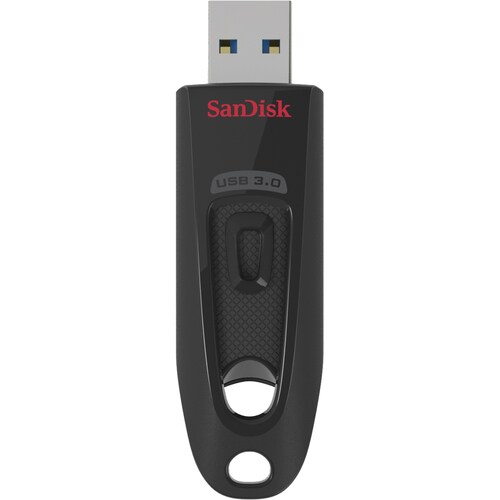 Lecteur flash SanDisk Ultra - 64 Go - USB 3.0 - Noir - 80 Mo/s Read Speed - 5 an(s) Garantie
