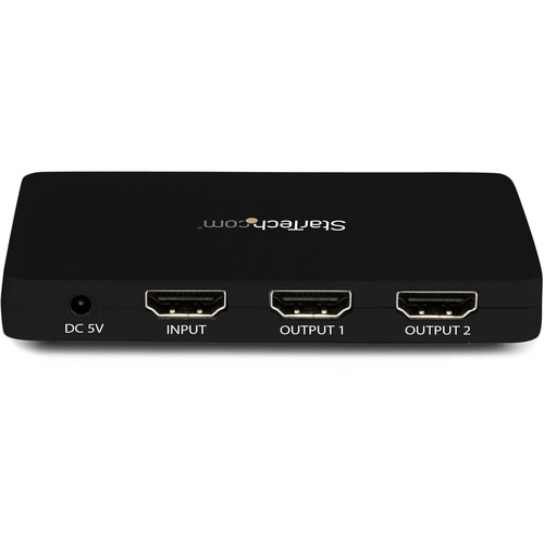 StarTech.com HDMI Splitter 1 In 2 Out - 4k 30Hz - 2 Port - Aluminum - HDMI Multi Port - HDMI Audio Splitter - Displays the