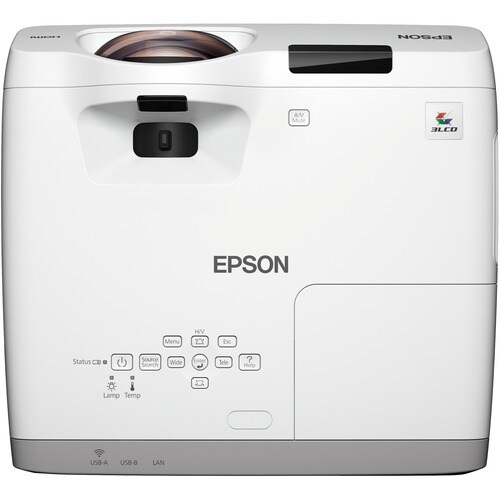 Epson EB-530 Short Throw LCD Projector - 4:3 - 1024 x 768 - 5000 Hour Normal Mode - 10000 Hour Economy Mode - XGA - 16,000
