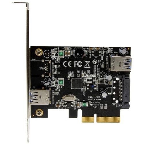 StarTech.com Tarjeta PCI Express de 2 Puertos USB 3.2 Gen 2 (10Gbps)USB-A 1x Externo y 1x Interno - Soporte UASP - 2 Total