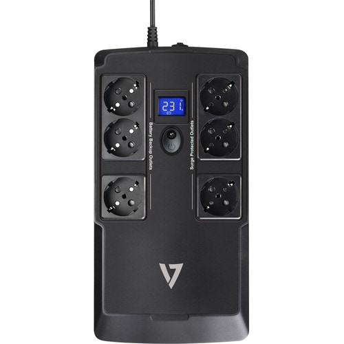 Onduleur en veille V7 UPS1DT750-1E - 750 VA/450 W - 2U Montable en rack - 8 Heure(s) Recharge - 30 Secondes Stand-by - 230