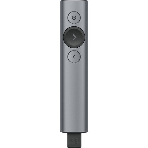 Logitech Spotlight Sem fios Controlo remoto universal - Para Notebook, PC - Bluetooth - 30 m Operating Distance - Polímero