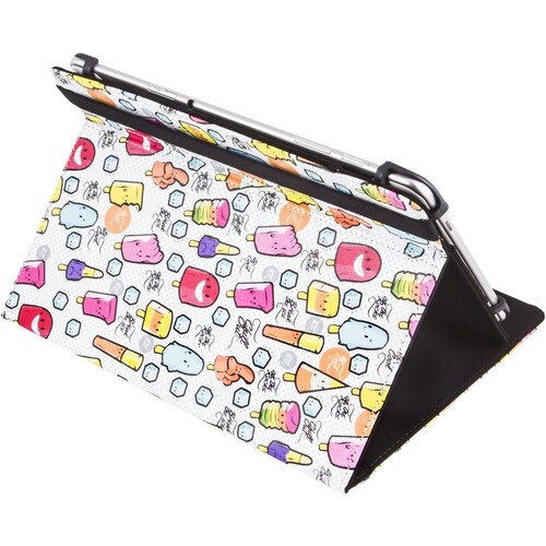 Silver Sanz Carrying Case (Folio) for 25.7 cm (10.1") Tablet - Stain Resistant Exterior, Damage Resistant - Thermoplastic 