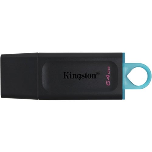 Lecteur flash Kingston DataTraveler Exodia DTX - 64 Go - USB 3.2 (Gen 1) - Noir, Bleu Canard - 1 Paquet