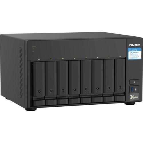 QNAP TS-832PX-4G 8 x Total Bays SAN/NAS Storage System - 512 MB Flash Memory Capacity - Annapurna Labs Alpine AL-324 Quad-