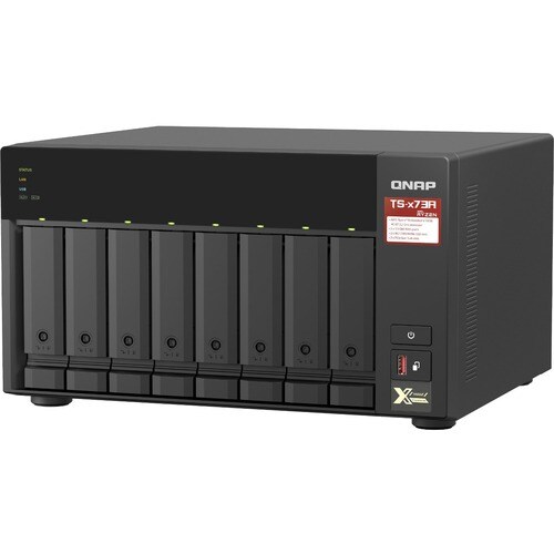 QNAP TS-873A-8G 8 x Total Bays NAS Storage System - 5 GB Flash Memory Capacity - AMD Ryzen V1500B Quad-core (4 Core) 2.20 