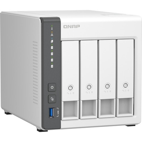 Sistema di memorizzazione SAN/NAS QNAP TS-433-4G - 4 x Vani totali - 4 GB Capacità memoria Flash Cortex A55 Quad core (4 C