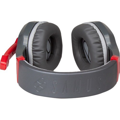 FR-TEC Samus Wired Over-the-head Stereo Gaming Headset - Red - Binaural - Ear-cup - Mini-phone (3.5mm)