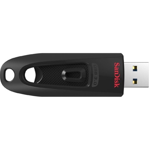 SanDisk Ultra 32 GB USB 3.0 Flash Drive - Black - 128-bit AES - 130 MB/s Read Speed - 5 Year Warranty
