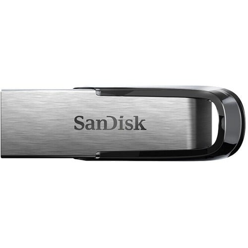 SanDisk Ultra Flair 64 GB USB 3.0 Flash Drive - Black, Silver - 150 MB/s Read Speed - 5 Year Warranty