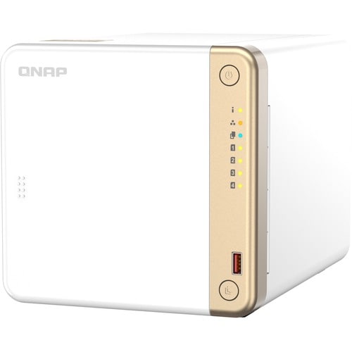 QNAP Turbo NAS TS-462-4G SAN/NAS Storage System - 1 x Intel Celeron N4505 Dual-core (2 Core) 2 GHz - 4 x HDD Supported - 0