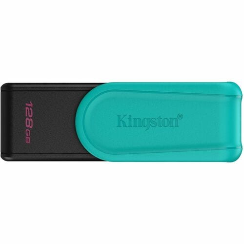 Kingston DataTraveler Exodia S 128 GB USB 3.2 (Gen 1) Flash Drive - Black, Turquoise - 1