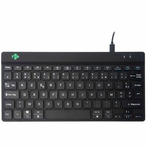 R-Go Compact Break Keyboard - Compact - Cable Connectivity - USB Type C Interface - French - AZERTY Layout - Black - Sciss