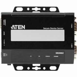 ATEN Altusen SN3002 Device Server - Twisted Pair - 1 x Network (RJ-45) - 2 x Serial Port - 10/100Base-TX - Fast Ethernet -