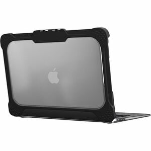 MAXCases Extreme Shell-L Rugged New Case for Apple MacBook Air - Black/Clear - Impact Absorbing, Impact Resistant, Scratch