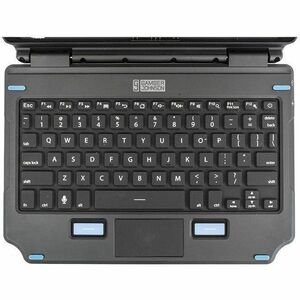 Gamber-Johnson Keyboard - Compact - Docking Connectivity - Pogo Pin Interface - TouchPad - German - Silicon Rubber Keyswit