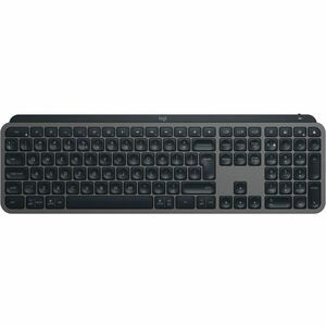 Logitech MX Keys S Keyboard - Compact - Wireless Connectivity - USB Interface - English (UK) - QWERTY Layout - Graphite - 