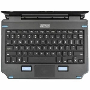 Gamber-Johnson Keyboard - Compact - Docking Connectivity - Pogo Pin Interface - TouchPad - German - Silicon Rubber Keyswit