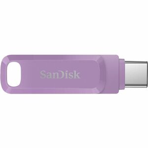 SanDisk Ultra Dual Drive Go 64 GB USB 3.1 (Gen 1) Type A, USB 3.1 (Gen 1) Type C Flash Drive - Lavender - 150 MB/s Read Sp