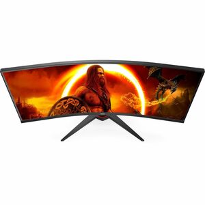 AOC CU34G2XE 34" Aula UWQHD Ecrã curvo Monitor LED para jogos - 21:9 - Preto - 86,4 cm (34") Viewable - Alinhamento vertic