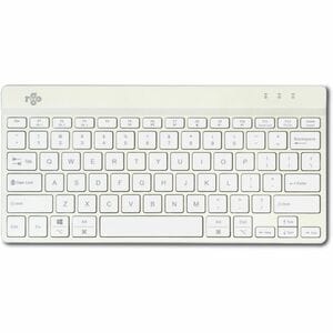 R-Go Compact Break Keyboard - Compact - Wireless Connectivity - USB Type C Interface - English (US) - QWERTY Layout - Whit