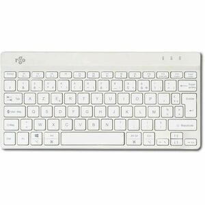 R-Go Compact Break Keyboard - Compact - Wireless Connectivity - USB Type C Interface - French - AZERTY Layout - White - Sc